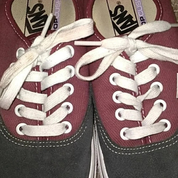 Vans Skateboarding Colorblock Sneakers in Asphalt/Pomegranate - Picture 8 of 9